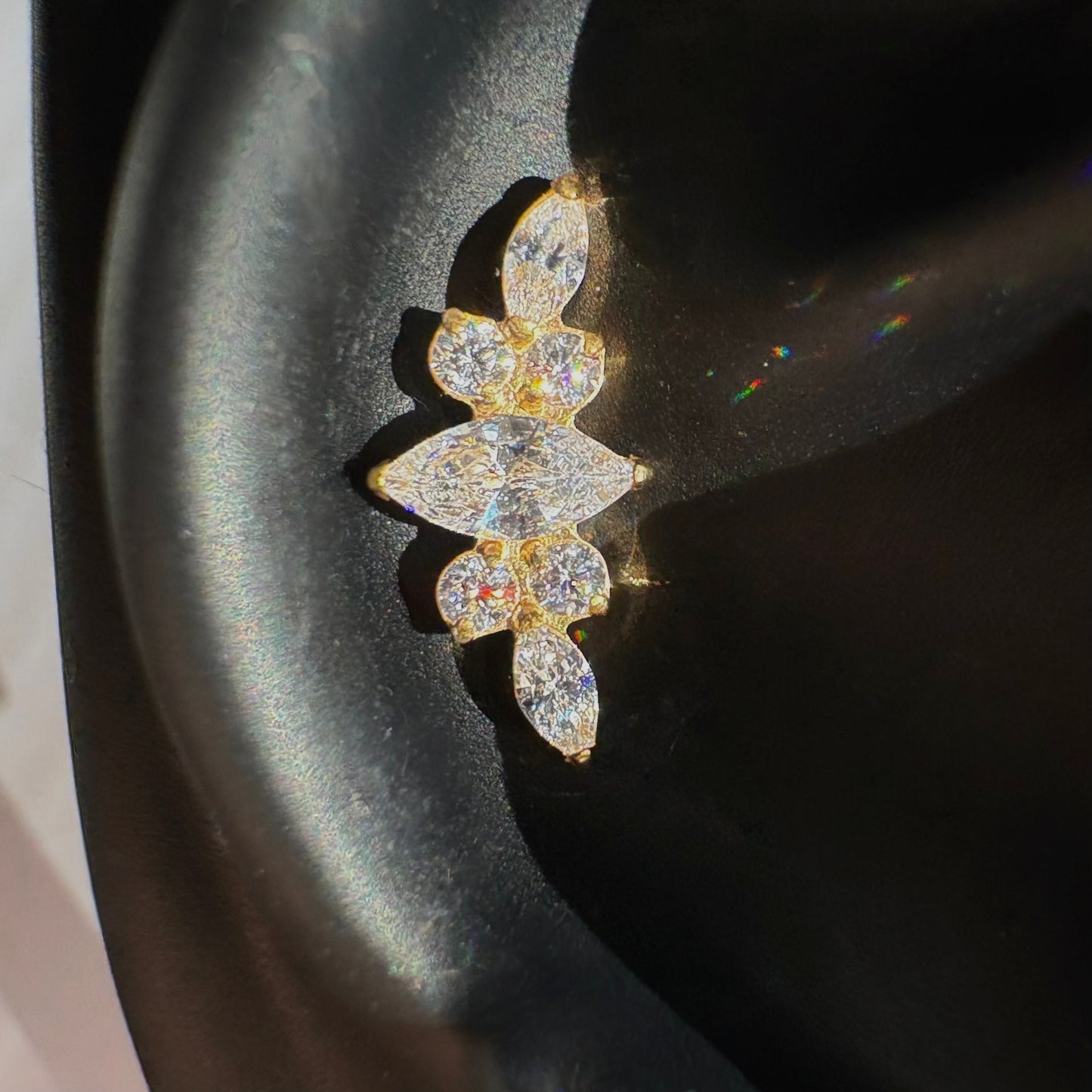 Titanium Marquise labret
